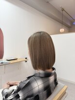 ハレ(HALe) 白髪染めだけど明るいボブ30代/40代/50代