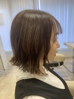 アッシュ 千歳烏山店(Ash) ハッシュレイヤーミルクティーピンクベージュレイヤーカット触覚