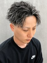 ユイマァルスロウ 岡山(YUIMARLSLOW) 岡山メンズサロン20代30代ホワイトメッシュツイストスパイラル