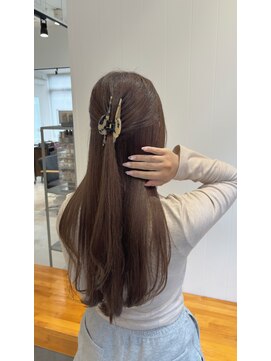 ビューバイネオリーブ 用賀店(Beau'r by neolive) ストレートパーマ縮毛矯正ダークパープル夏ミルクブラウン[用賀]