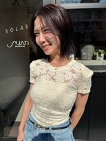 ソラス(SOLAS)&nbsp;ショートヘア/結べるボブ/黒髪ボブ/顔周りレイヤーボブ
