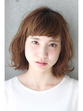 マイロ(mailo) アンニュイパーマ*外ハネ*伸ばしかけボブ*眉上バング