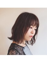 ツイギー 宮西店(TWiGGY)&nbsp;ミディアム外ハネミックス巻きその2