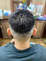 ラボーテイサミヘアーイースト(La.beaut'e ISAMI HAIR EAST) MEN’S HAIRハイライトマッシュパーマ〈理容室〉東浦和メンズ