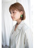 前髪パーマで崩れない！ラインとニュアンスを楽しむミニボブ