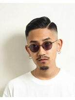 レンゲン(LENGEN)&nbsp;メンズかき上げニュアンスマッシュサイドパート韓国マッシュd