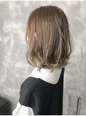 オイルでミディアムボブ