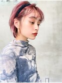 【ROJITHA原宿表参道】ピンクベージュ×ウザバングショート