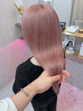 ロンド レア 天神大名店(Lond Le’a) ミルクティーベージュ/ダブルカラ/ケアブリーチ/くびれヘア/天神