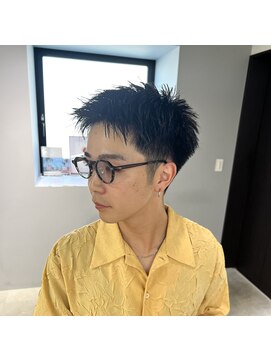 ニコフクオカヘアーメイク(NIKO Fukuoka Hair Make) 「NIKO」大人スパイキーショート　ベリーショート　アップバング