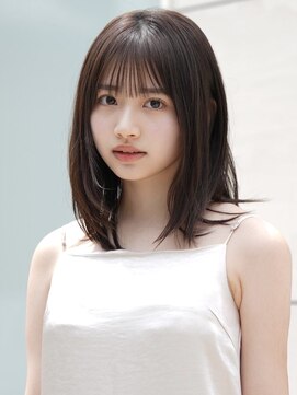 レイリー 原宿 表参道(Rayreee) くびレイヤーエモージュ前髪ピンクベージュ