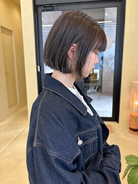 スニュウ(snuw) 【snuw_hotaru】透明感カラーオリーブカラーボブ