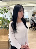 【OceanHair&Life田中愛梨】ブルーブラック×顔まわりレイヤー