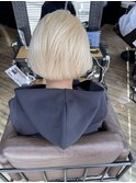切りっぱなしボブ エアリーロング 美髪 ピンクブラウン