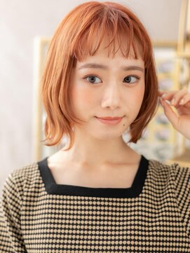 カバーヘア ブリス 志木南口駅前店(COVER HAIR bliss) フレンチカジュアルオン眉前下がりボブパーマa志木10代20代30代