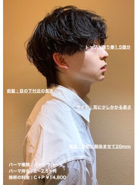 ディータ(Dita) 無造作シャドウマッシュパーマin大宮メンズカットパーマ美容室