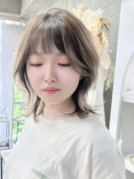 ジィルム(XELM) デザインカラーウルフカット【高崎/高崎駅/高崎駅西口】