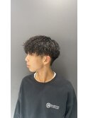 メンズカットツイストパーマ刈り上げ