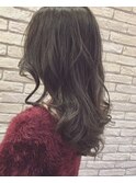 グレイッシュのメルトカラー♪無造作ウェーブ♪