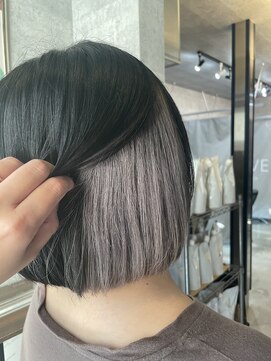 ブレイブ ヘアデザイン(BRaeVE hair design) ボブ×ホワイトシルバー