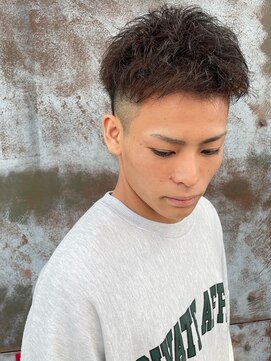 ステラ(STELLA) アップバング ナチュラルブラウン メンズショート