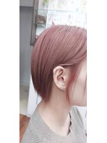 ファイン 滝川店(Fine)&nbsp;【20代30代】ミニボブ　色落ちも楽しめる◎ピンクベージュ