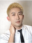 新発田万代メンズ専門店バーバーショートハイトーンアップバング