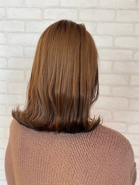 ビスイル 秋葉原店(Vis ill) 30代40代ブリーチミルクティーミディアムスタイル