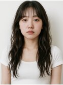 20代/モテ髪/小顔カット/薄めバング/イメチェン/大人可愛い/上田