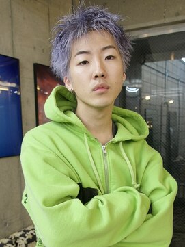 イェン(Yen.) メンズハイトーン　スパイキーショート　シルバーカラー