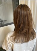 レイヤー×ベージュ