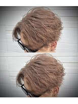 ヘアメイク アリープ(HAIR MAKE ALEAP)&nbsp;岡山/ハイトーン/メンズ/ミルクティー