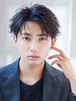 オーシャントーキョー サニー 原宿(OCEAN TOKYO Sunny)&nbsp;フェザーパーマセンターパートニュアンスパーマ韓国マッシュ黒髪