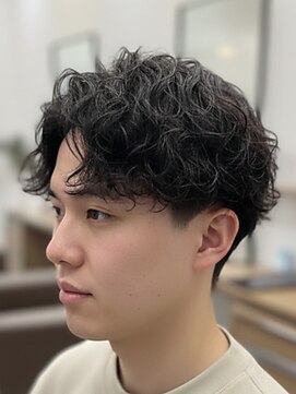 シャドウパーマメンズパーママッシュメンズカット富士吉田美容室