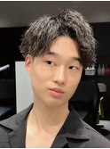 メンズカット×ツイストパーマ