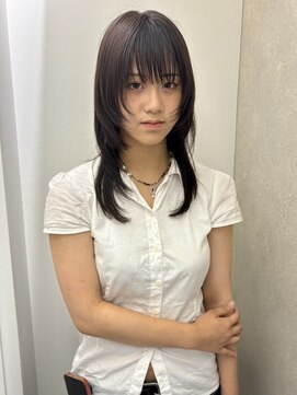 ゼスト ジグ(ZEST ZIGU) シャギーウルフバタフライレイヤーハッシュカットココアブラウン