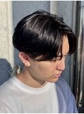 MEN’S HAIR/波巻きツイストスパイラル/リバースセンターパート