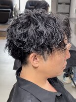 ブルニール 中崎町(BLEUNIR) 波巻きパーマ マッシュ 波巻きスパイラル ツイストスパイラル