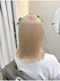 ホワイトベージュ/ミルクティベージュ/ハイトーンカラー/S