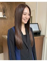 零秒女髪 千里丘店 艶やかで上品な髪質改善ロングストレート艶髪美髪髪質改善カラー