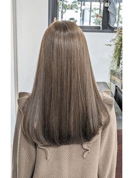 メロウ ヘアデザイン(Melloww hair design)の写真/絡まりやすいパサつきのある髪を髪質改善！プレックスとトリキュアトリートメントで理想のうるツヤ髪へ♪
