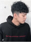 【KANGOL】センターパート パーマ 韓国 ウルフ マッシュ カラー