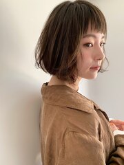 《PearL》フレンチボブ、マロンベージュ