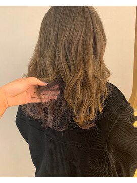 ウノプリール 茶屋町店(unopulir) 毛先ほんのりパープル