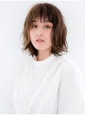 無造作外ハネボブ☆ジグザグバング☆大人可愛い☆ルーズボブ