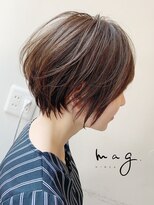 アヴァロン(AVALON)&nbsp;【mag  ginza】立体感くびれショートボブ×ハイライトカラー★