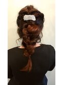高知 南国市 BiBi hills編みこみマーメイド・ヘアアレンジ