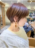 ミニウルフレイヤーカット顔周りカット前髪カットショート/大宮