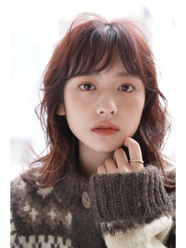 フラッグ ヘアー 天神西通り店(Flag HAIR) 外ハネボブ×ピンクベージュ×大人ボブヘアカタ