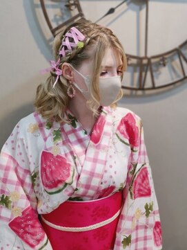 ヘアセットサロン ミント(Hair set salon MINT) レースアップツインテール